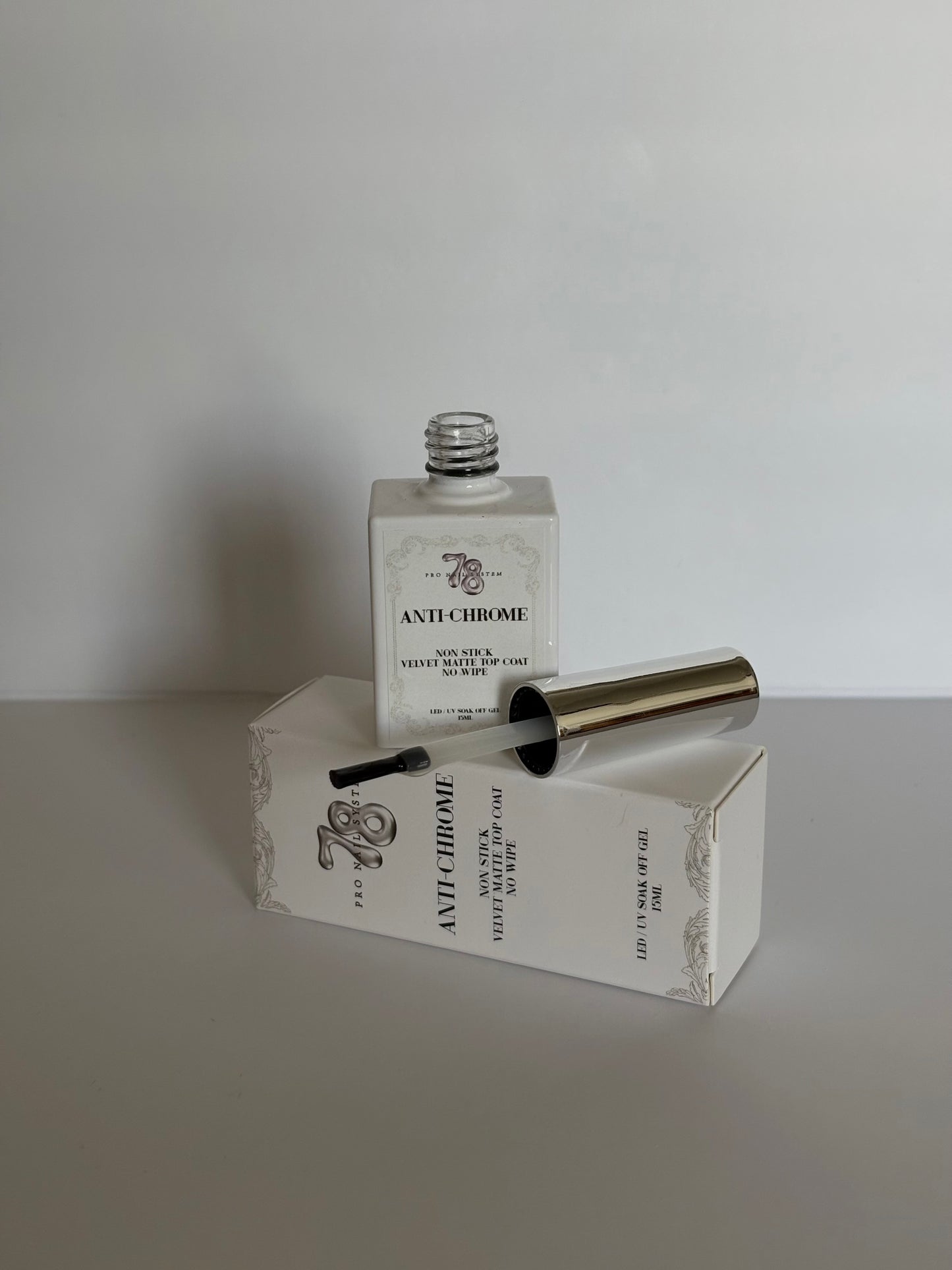Anti-Chrome Matte Gel Top Coat